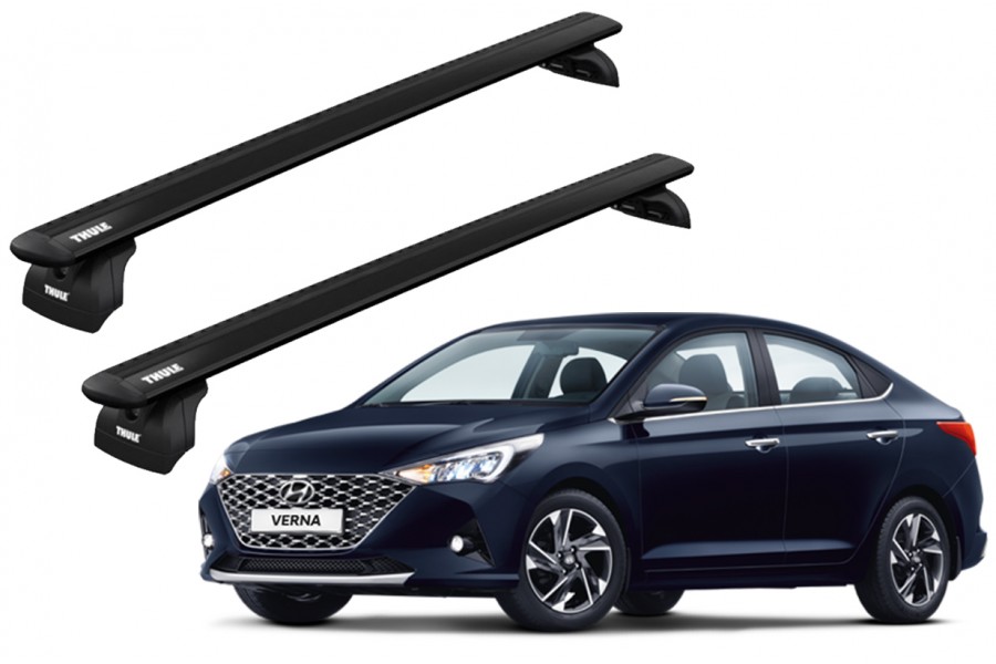 Barras THULE WingBar para autos HYUNDAI Verna desde 2012-2022 negro