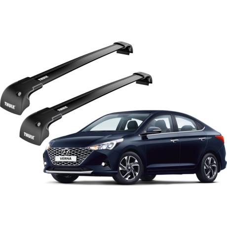 Barras THULE EDGE para autos HYUNDAI Verna desde 2012-2022 negro