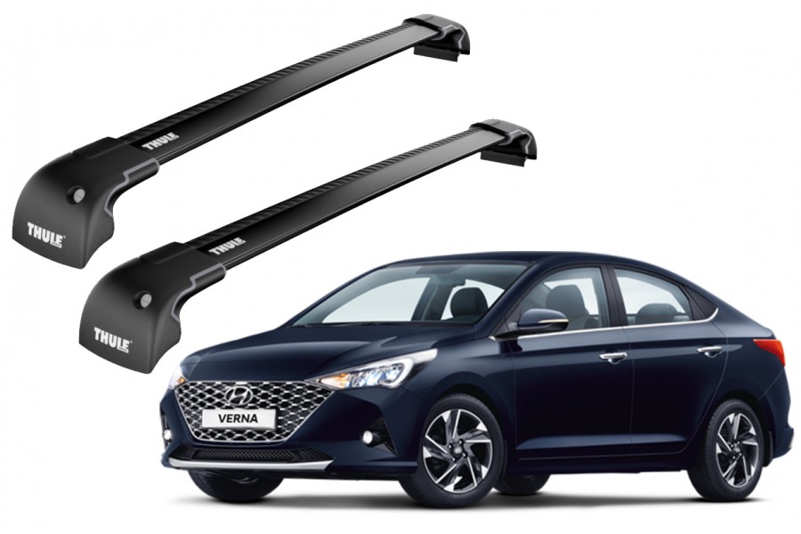 Barras THULE EDGE para autos HYUNDAI Verna desde 2012-2022 negro