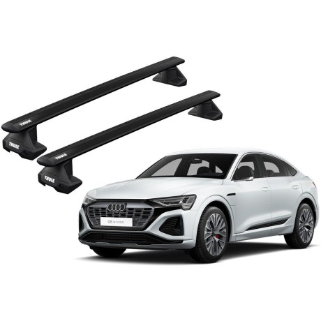Barras THULE EVO WingBar para autos AUDI Q8 Sportback e-tron desde 2023 negro