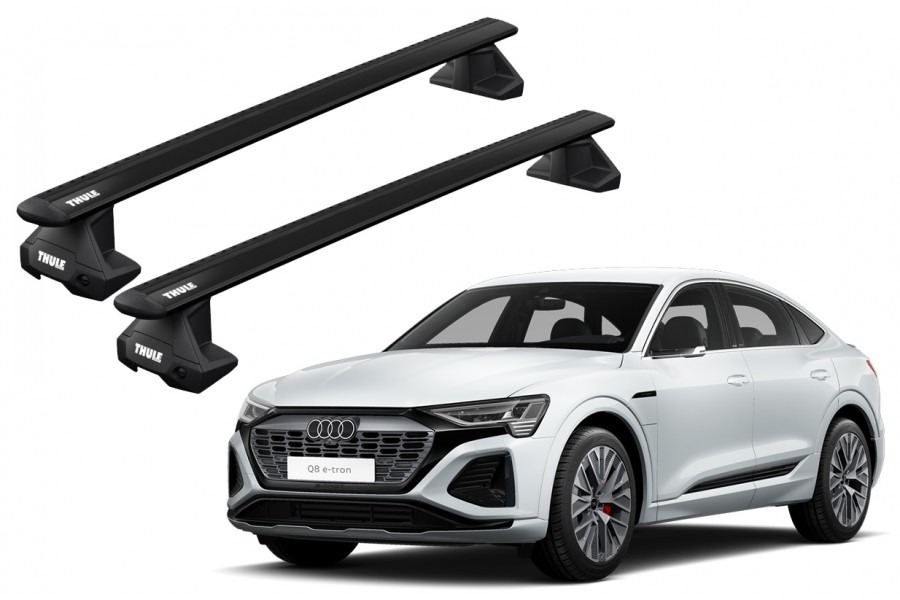 Barras THULE EVO WingBar para autos AUDI Q8 Sportback e-tron desde 2023 negro