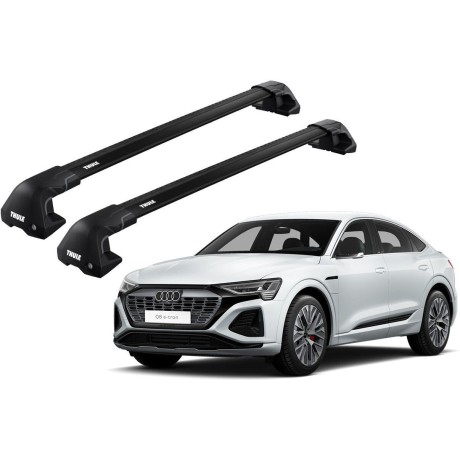 Barras THULE EDGE Flush para autos AUDI Q8 Sportback e-tron desde 2023 negro