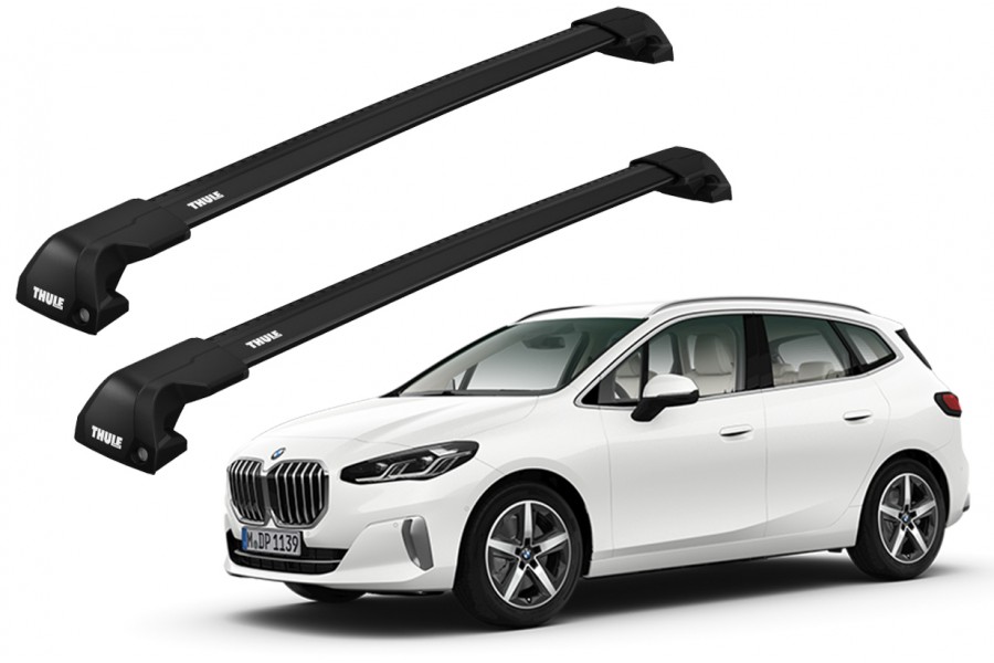 Barras THULE EDGE Flush para autos BMW 2-Series Active Tourer desde 2022 negro