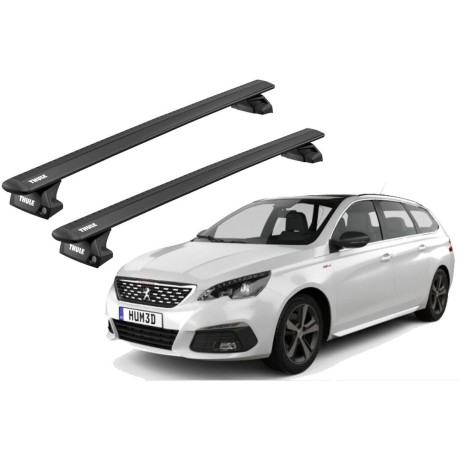 Barras THULE EVO WingBar para autos PEUGEOT 308 SW desde 2022 negro