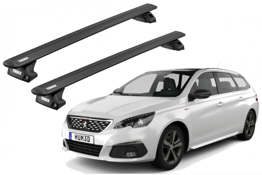 Barras THULE EVO WingBar para autos PEUGEOT 308 SW desde 2022 negro
