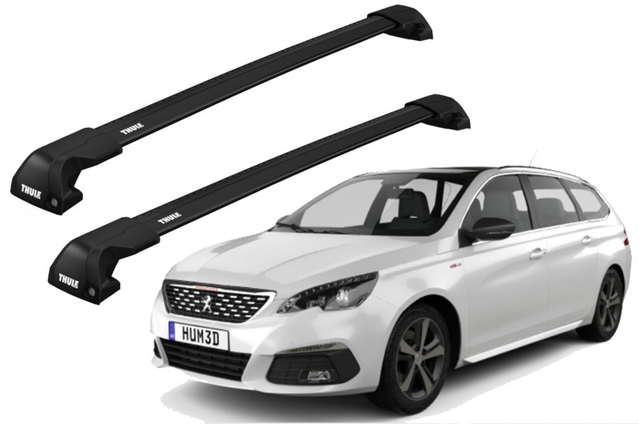 Barras THULE EDGE Flush para autos PEUGEOT 308 SW desde 2022 negro
