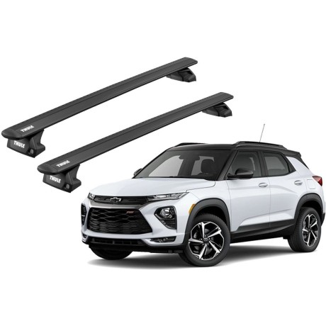 Barras THULE EVO WingBar para autos CHEVROLET Trailblazer desde 2021 a 2024 negro