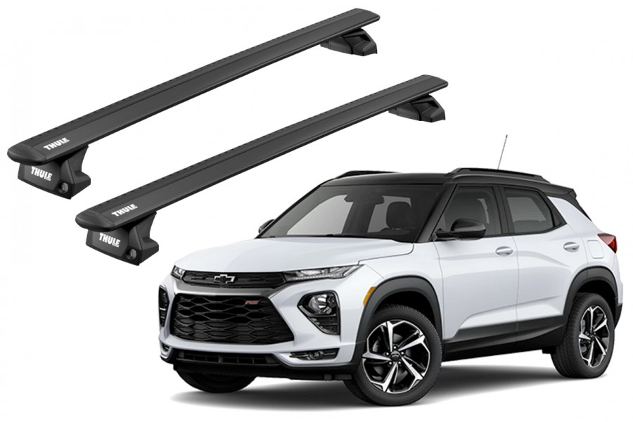 Barras THULE EVO WingBar para autos CHEVROLET Trailblazer desde 2021 a 2024 negro