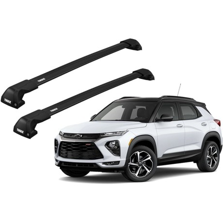 Barras THULE EDGE Flush para autos CHEVROLET Trailblazer desde 2021 a 2024 negro