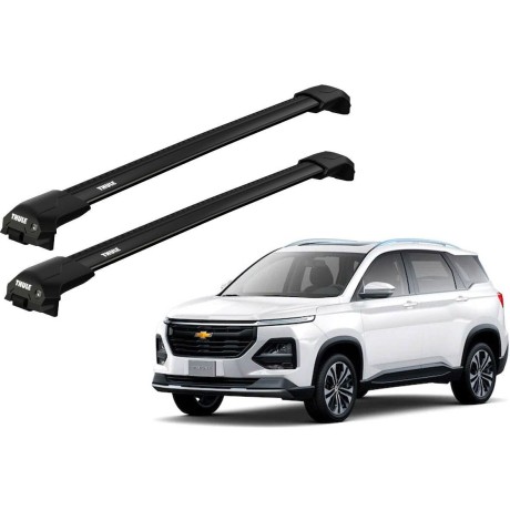 Barras THULE EDGE Flush para autos CHEVROLET Captiva 2021 negro
