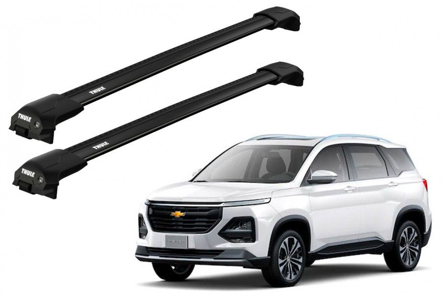 Barras THULE EDGE Flush para autos CHEVROLET Captiva 2021 negro