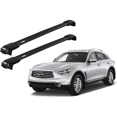Barras THULE EDGE Flush para autos INFINITI QX70 desde 2013 negro