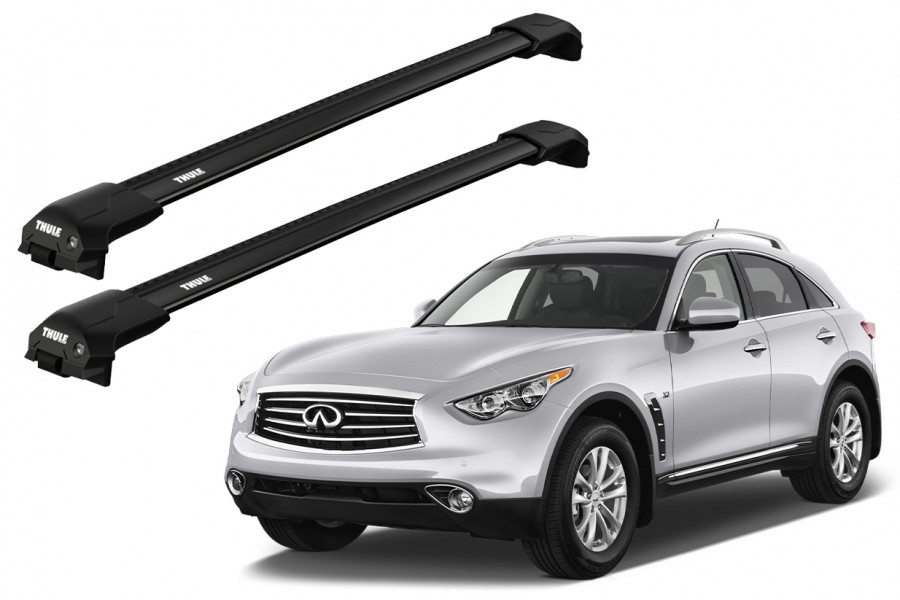 Barras THULE EDGE Flush para autos INFINITI QX70 desde 2013 negro