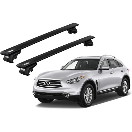 Barras THULE EVO WingBar para autos INFINITI QX70 desde 2013 negro
