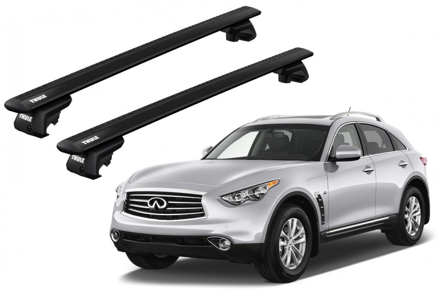 Barras THULE EVO WingBar para autos INFINITI QX70 desde 2013 negro