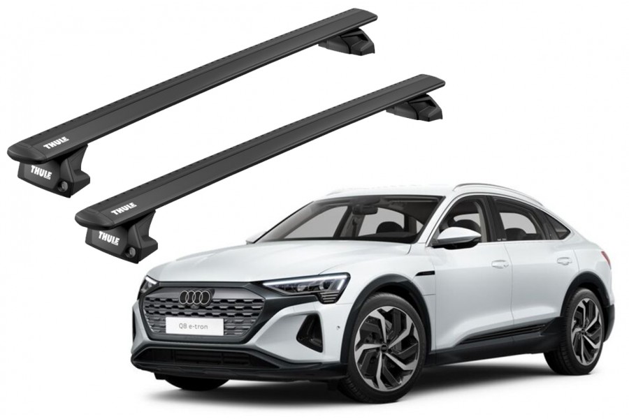 Barras THULE EVO WingBar para autos AUDI Q8 e-tron Sportback desde 2023 negro