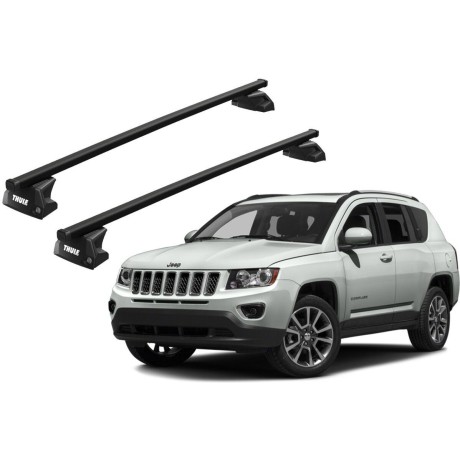Barras THULE EVO SquareBar para autos JEEP Compass 2011 a 2016