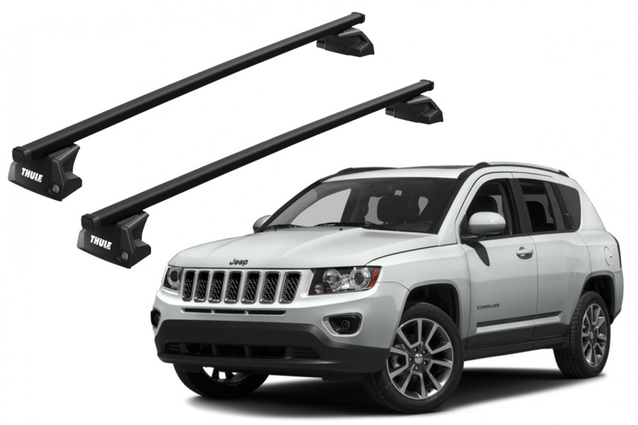 Barras THULE EVO SquareBar para autos JEEP Compass 2011 a 2016