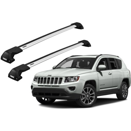 Barras THULE EDGE Flush para autos JEEP Compass 2011 a 2016