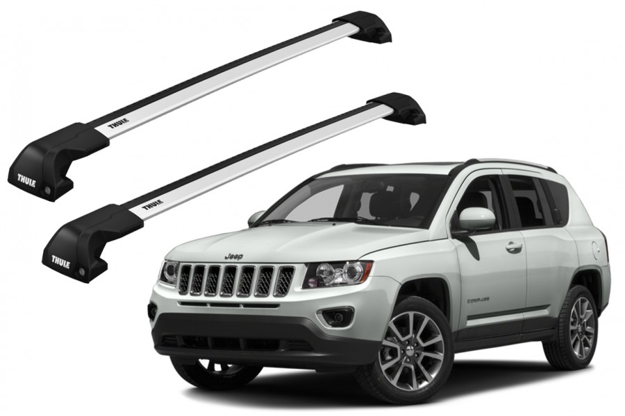 Barras THULE EDGE Flush para autos JEEP Compass 2011 a 2016