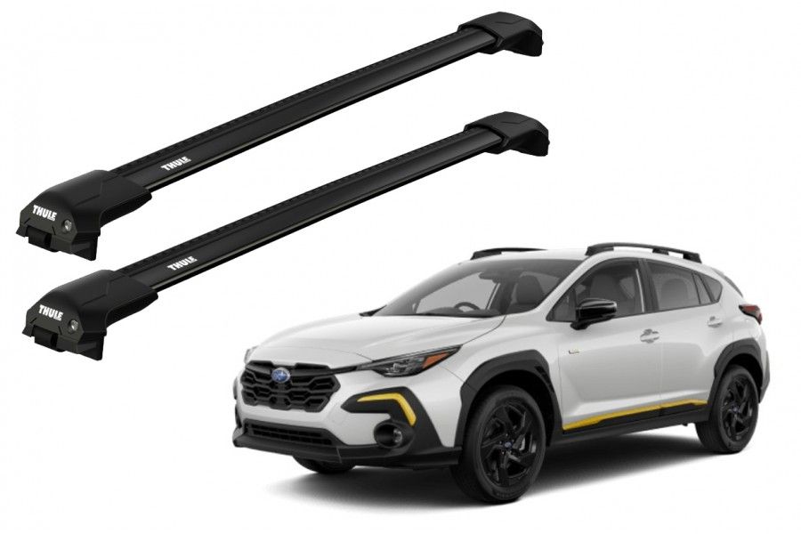 Barras THULE EDGE Flush para autos SUBARU Crosstrek desde 2023 negro