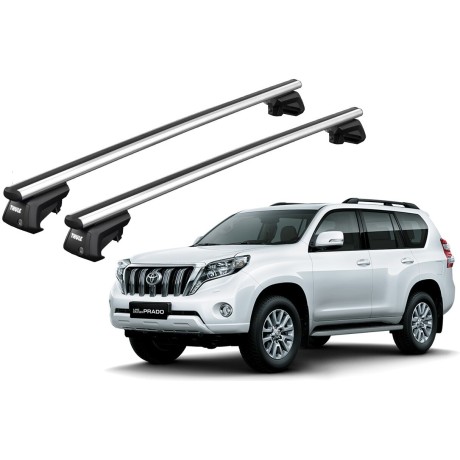 Barras THULE SmartRack XT AluBar para autos TOYOTA Land Cruiser Prado 2002 a 2009