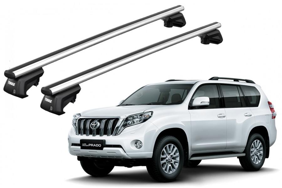 Barras THULE SmartRack XT AluBar para autos TOYOTA Land Cruiser Prado 2002 a 2009