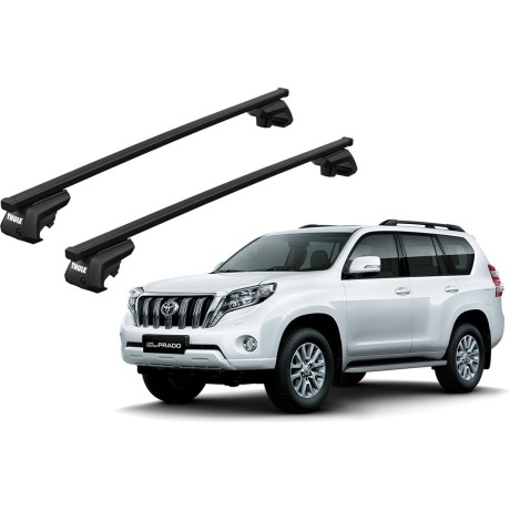 Barras THULE EVO SquareBar para autos TOYOTA Land Cruiser Prado 2002 a 2009