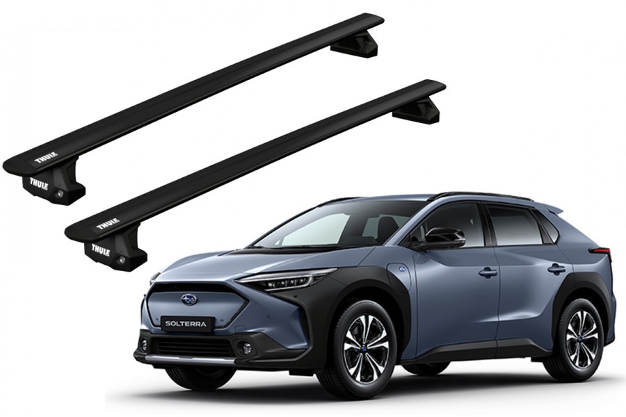 Barras THULE EVO WingBar para autos SUBARU Solterra desde 2022 negro