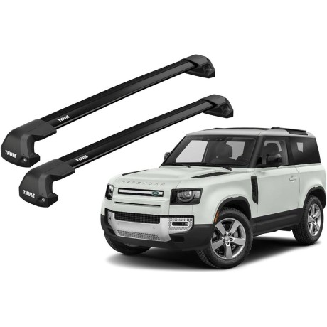 Barras THULE EDGE Flush para autos LAND ROVER Defender 90/110/130 2020- negro