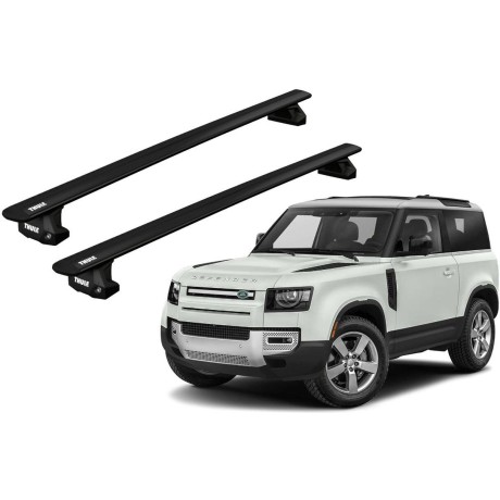 Barras THULE EVO WingBar para autos LAND ROVER Defender 90/110/130 2020-  negro