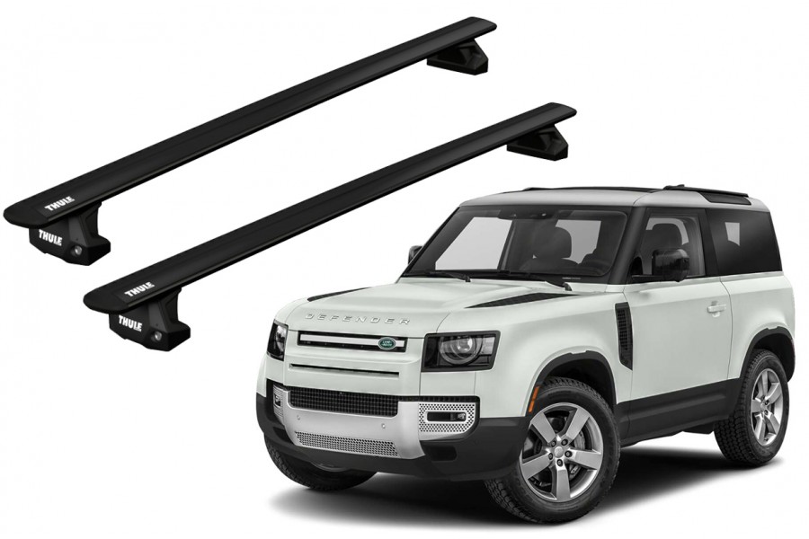 Barras THULE EVO WingBar para autos LAND ROVER Defender 90/110/130 2020-  negro