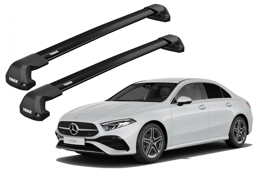 Barras Thule MERCEDES BENZ A-Class 19- PF / EDGE Flush BLACK