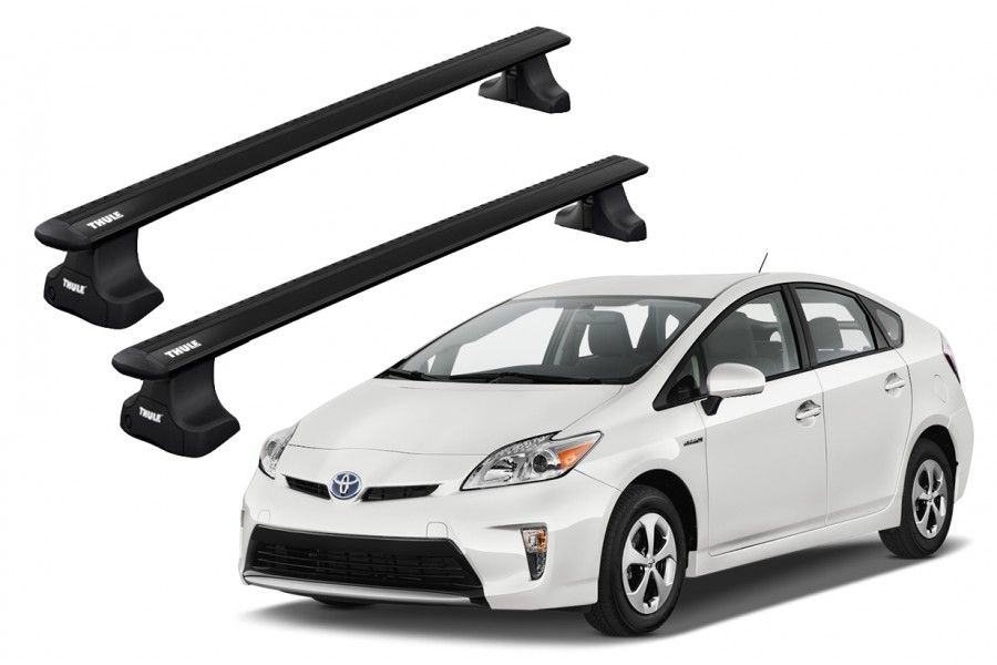 Barras THULE WingBar para autos TOYOTA Prius 2009 a 2015 negro