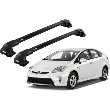 Barras THULE EDGE Flush para autos TOYOTA Prius 2009 a 2015 negro