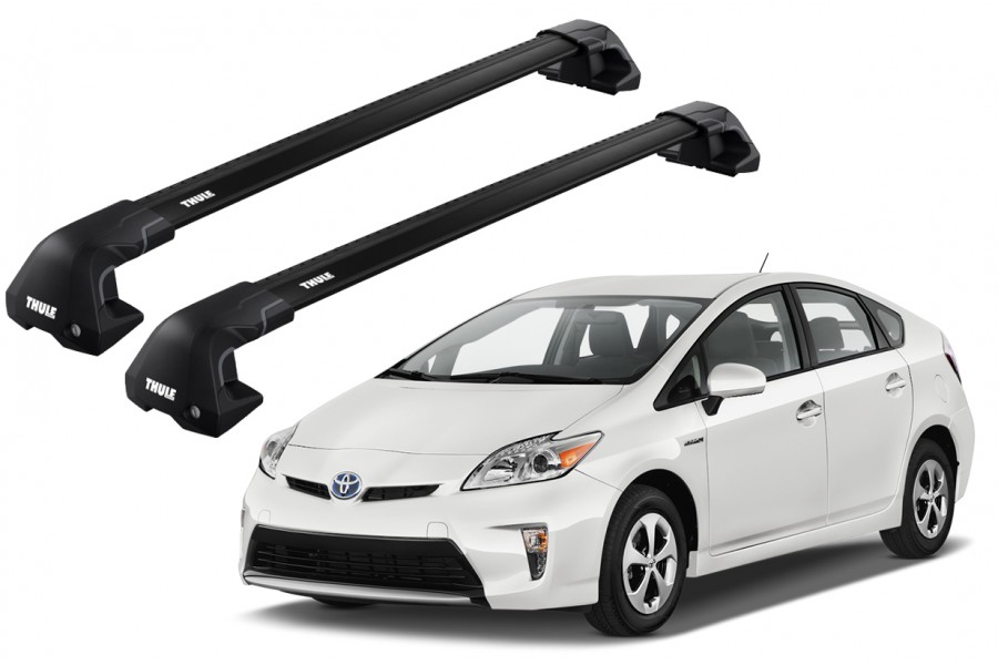 Barras THULE EDGE Flush para autos TOYOTA Prius 2009 a 2015 negro