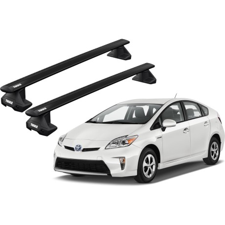 Barras THULE EVO WingBar para autos TOYOTA Prius 2009 a 2015 negro