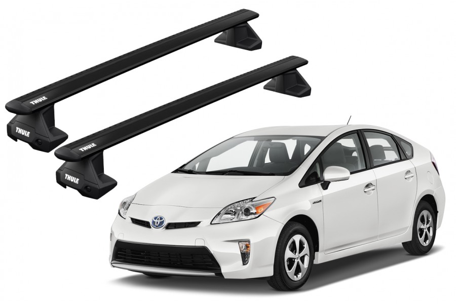 Barras THULE EVO WingBar para autos TOYOTA Prius 2009 a 2015 negro