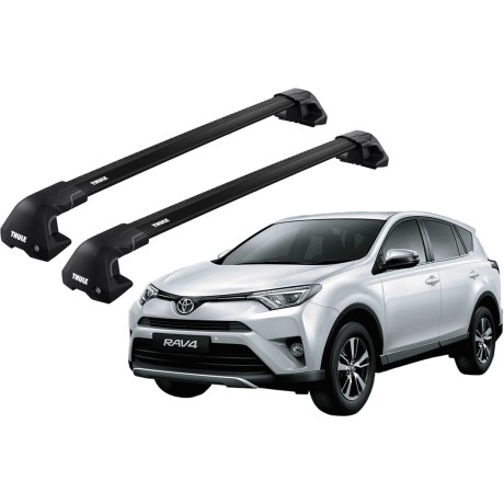 Barras THULE EDGE Flush para autos TOYOTA RAV 4 2013 a 2015 negro