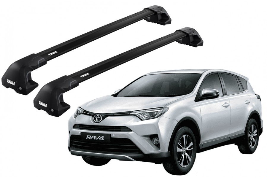 Barras THULE EDGE Flush para autos TOYOTA RAV 4 2013 a 2015 negro