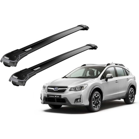 Barras THULE EDGE para autos SUBARU XV 2012 a 2016 negro