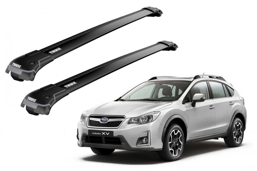 Barras THULE EDGE para autos SUBARU XV 2012 a 2016 negro