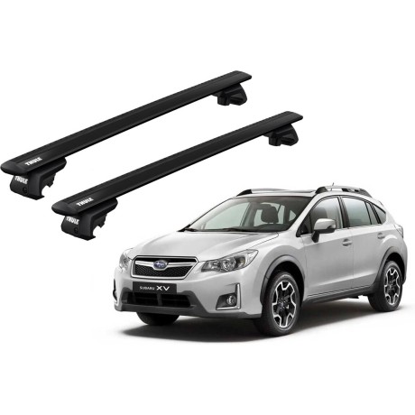 Barras THULE EVO WingBar para autos SUBARU XV 2012 a 2016 negro