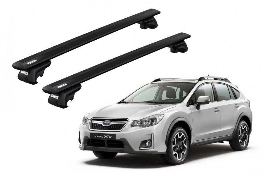 Barras THULE EVO WingBar para autos SUBARU XV 2012 a 2016 negro