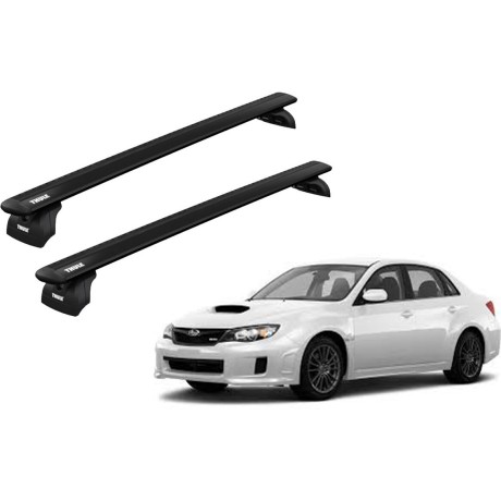 Barras THULE WingBar para autos SUBARU Impreza 2007 a 2011 negro