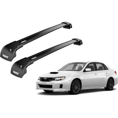 Barras THULE EDGE para autos SUBARU Impreza 2007 a 2011 negro