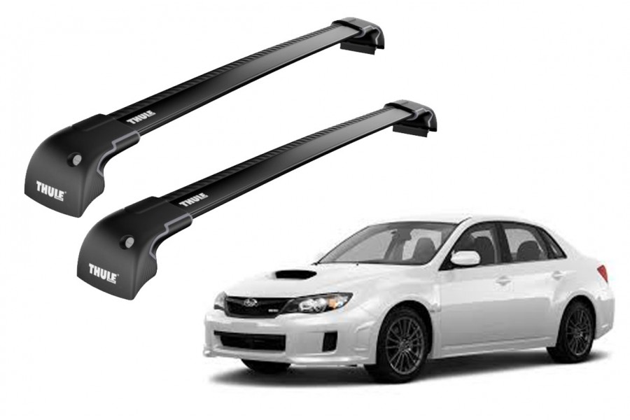 Barras THULE EDGE para autos SUBARU Impreza 2007 a 2011 negro