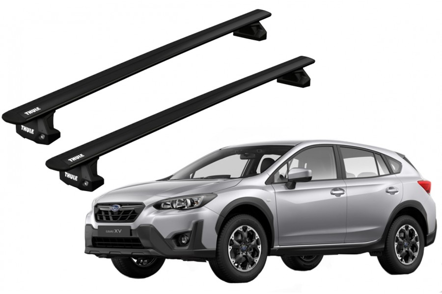 Barras THULE EVO WingBar para autos SUBARU XV GT desde 2017 - 2022 negro
