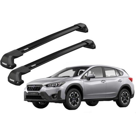 Barras THULE EDGE Flush para autos SUBARU XV GT desde 2017 - 2022 negro