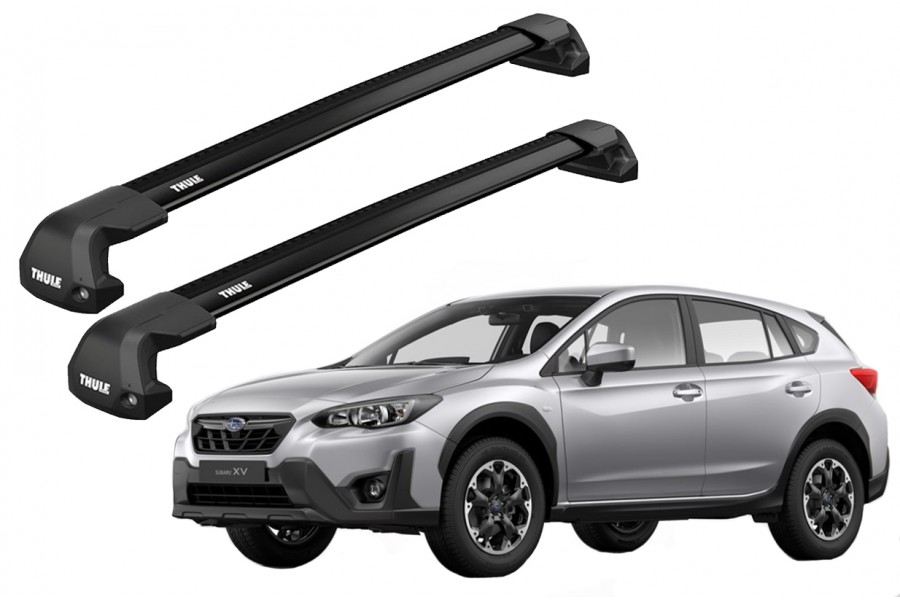 Barras THULE EDGE Flush para autos SUBARU XV GT desde 2017 - 2022 negro